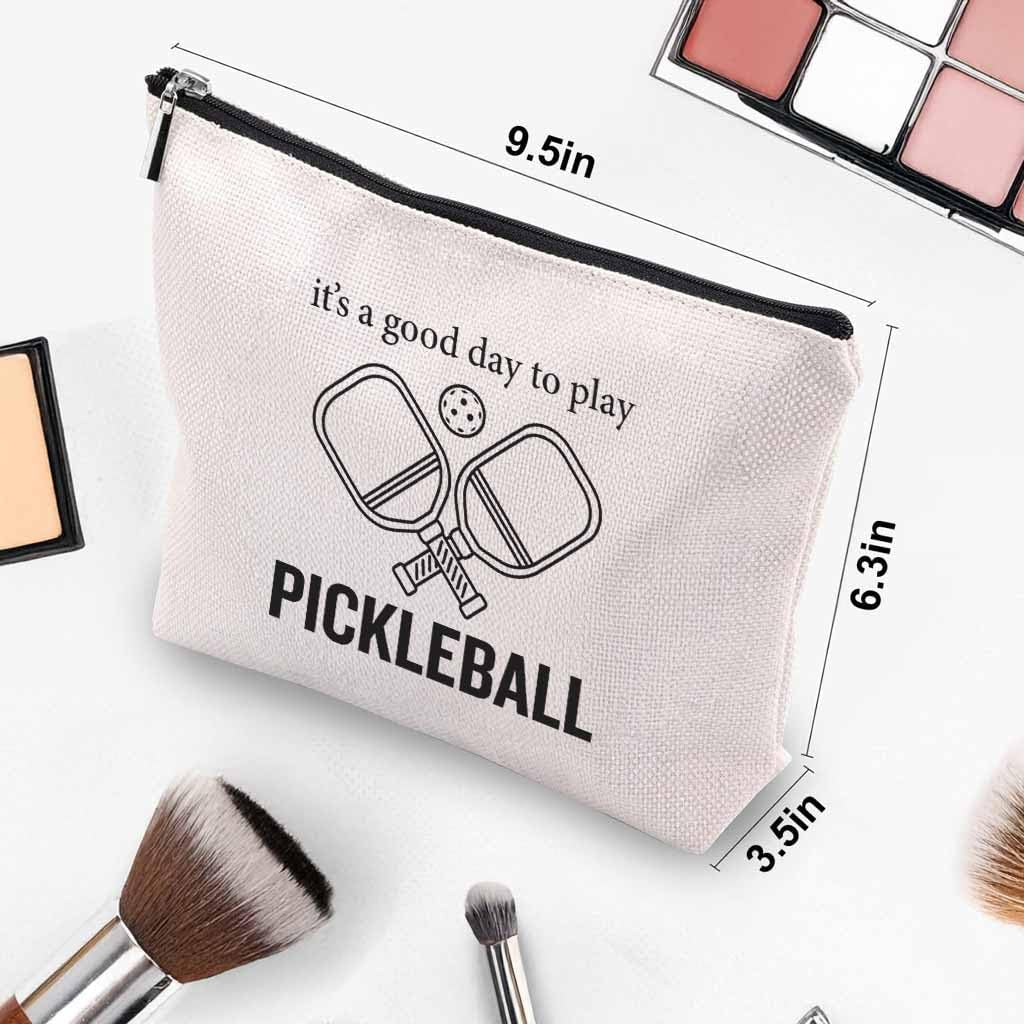 Funny Pickleball Gift Set - Scented Candle & Cosmetic Bag - Pickleball Gifts for Women, Men, Players, Coaches - Gag Gift for Birthday, Mothers Day, Mom, Stocking Stuffers, Pickleball Enthusiasts