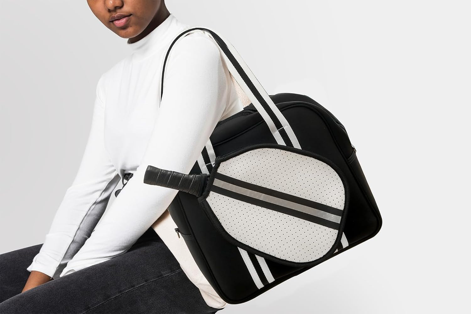 Cute Pickleball Bags for Women and Men,Pickle Ball Bag Tote for Women,Pickleball Sling Bag for Women