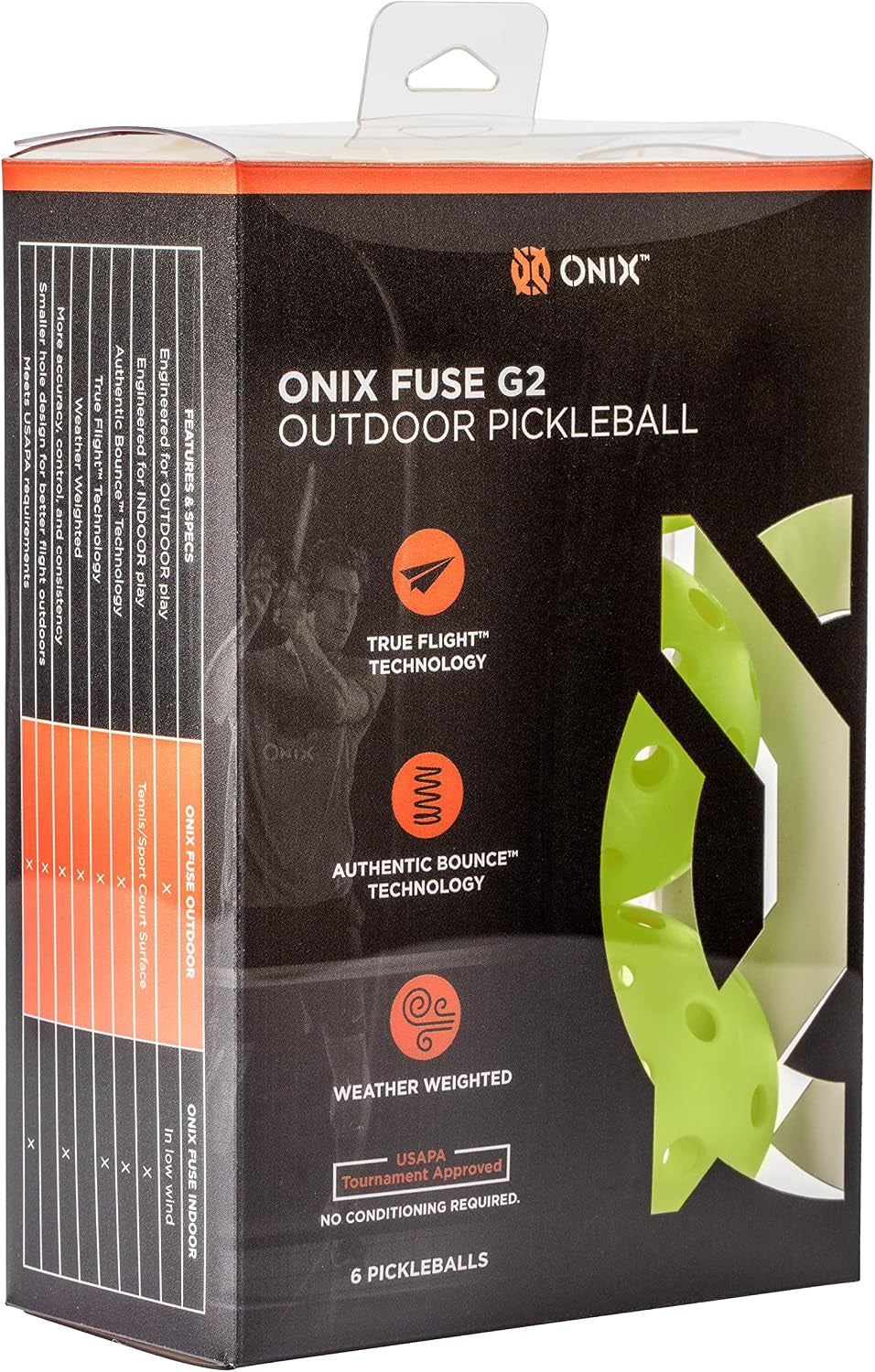 Fuse G2 Outdoor Pickleball Balls USA Pickleball Approved