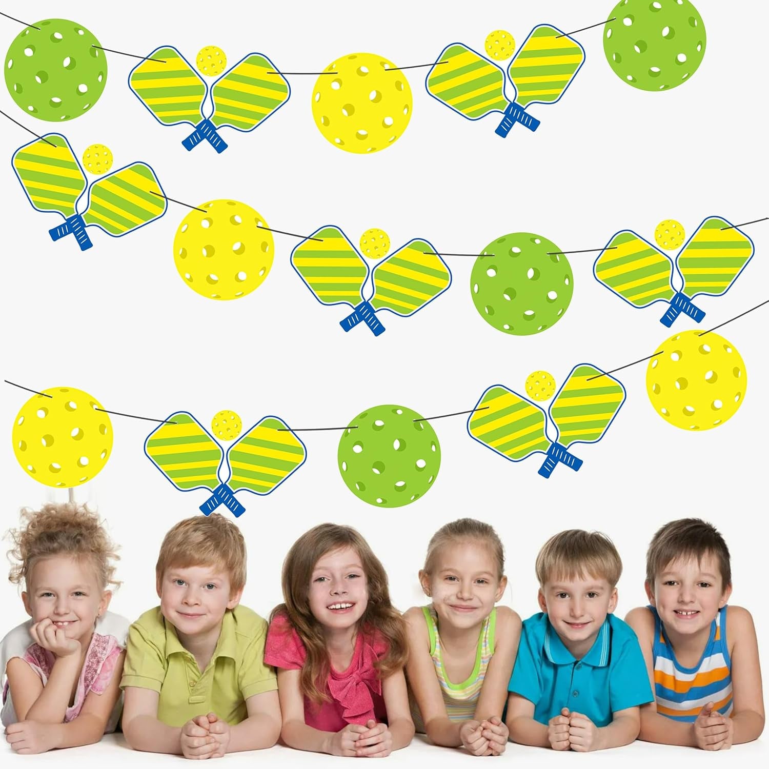 Pickleball Party Banners Cute Pickleball Party Birthday Decorations 4Pcs Pickleball Themed Banner Decorations for Pickleball Theme Party Sport Baby Shower Supplies